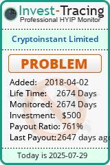 Monitored by Invest-Tracing.com HYIP Monitor-Invest-Tracing.com