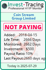 Monitored by Invest-Tracing.com HYIP Monitor-Invest-Tracing.com
